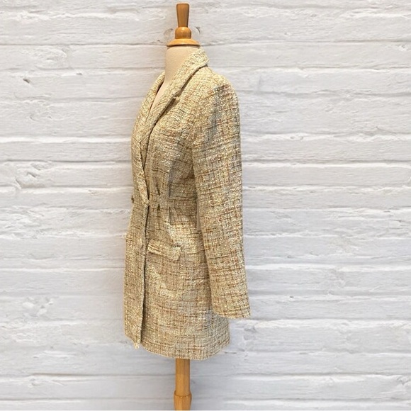 Chic Tweed Blazer Coat - Picture 2 of 4
